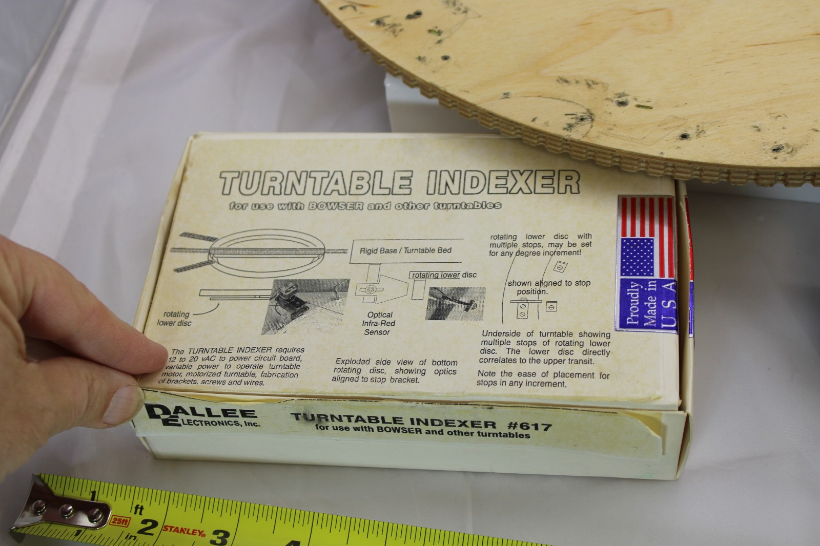 Millhouse River Studio Turntable - Dalee Electronics Indexer - 17 1/2" HO/N ?