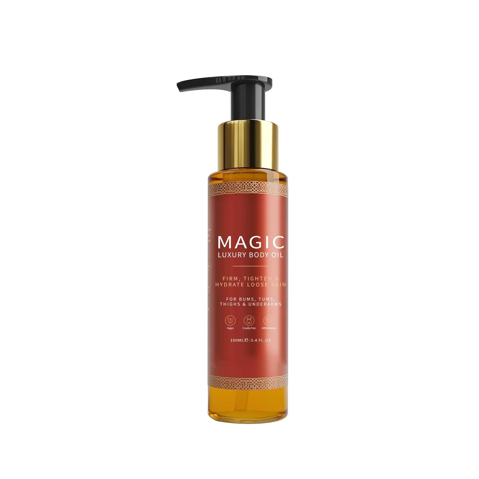 Besque Magic Luxury Body Oil 3.4 oz Firms Tighten & Hydrate Loose Skin Pump