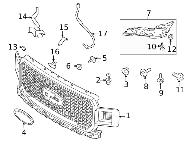Genuine Ford Collision Avoidance Camera Bracket JL3Z-19H511-A