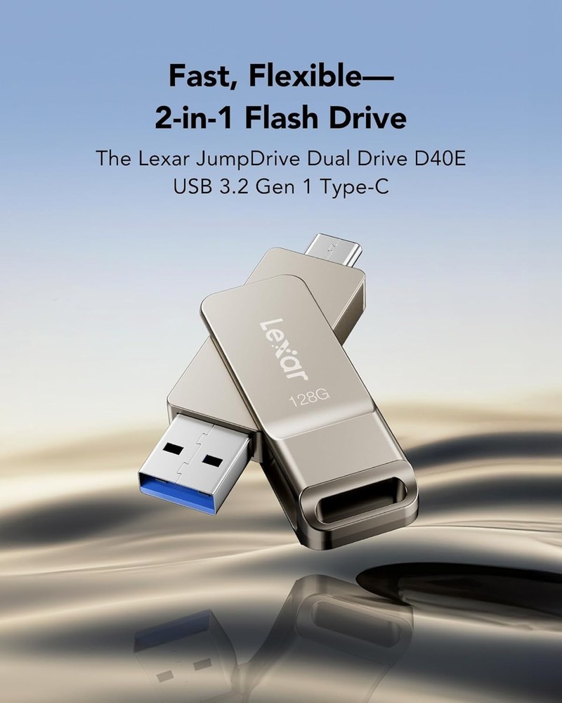 Dual USB 3.2 Gen 1 Type-C Flash Drive