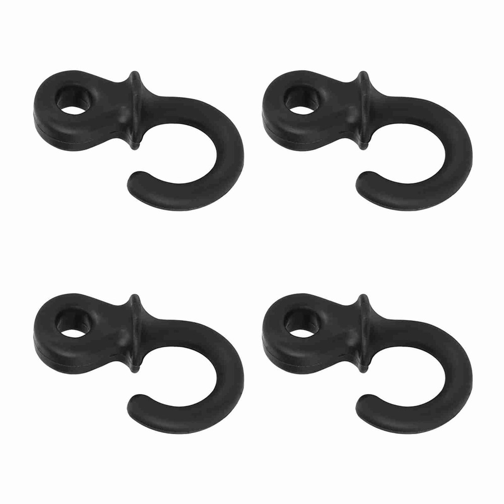 Monkey Tail Silencers, 4Pcs Bow String Bow Vibration Damper for (Black)