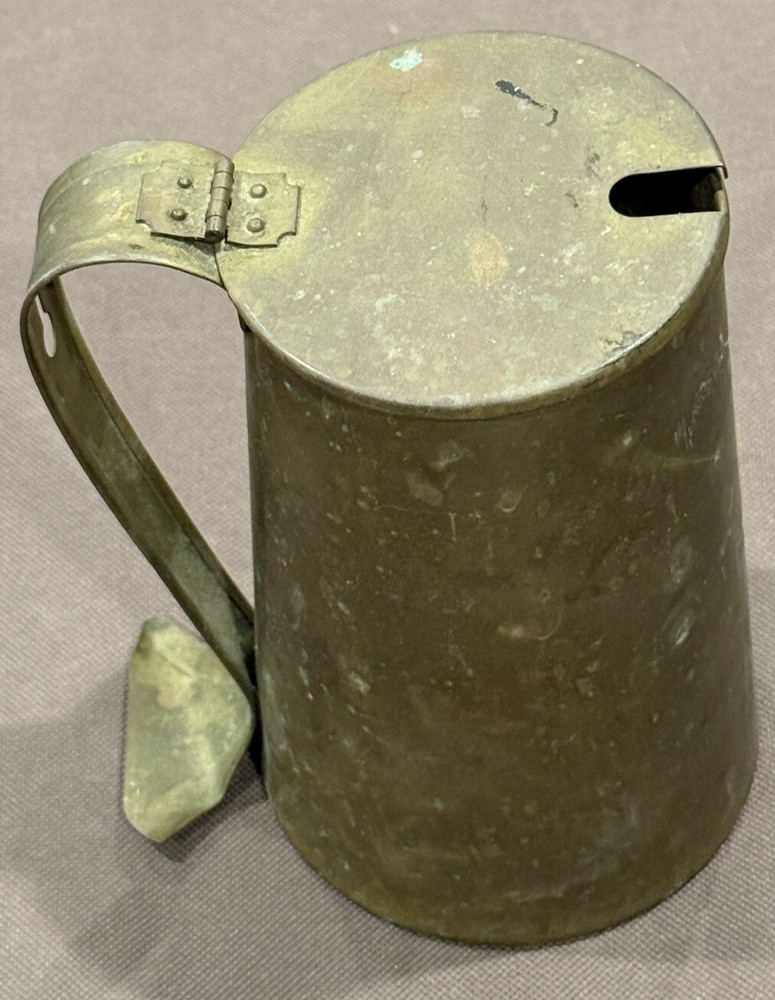 Vintage Cape Cod Shop Brass Smudge Pot Fire Starter