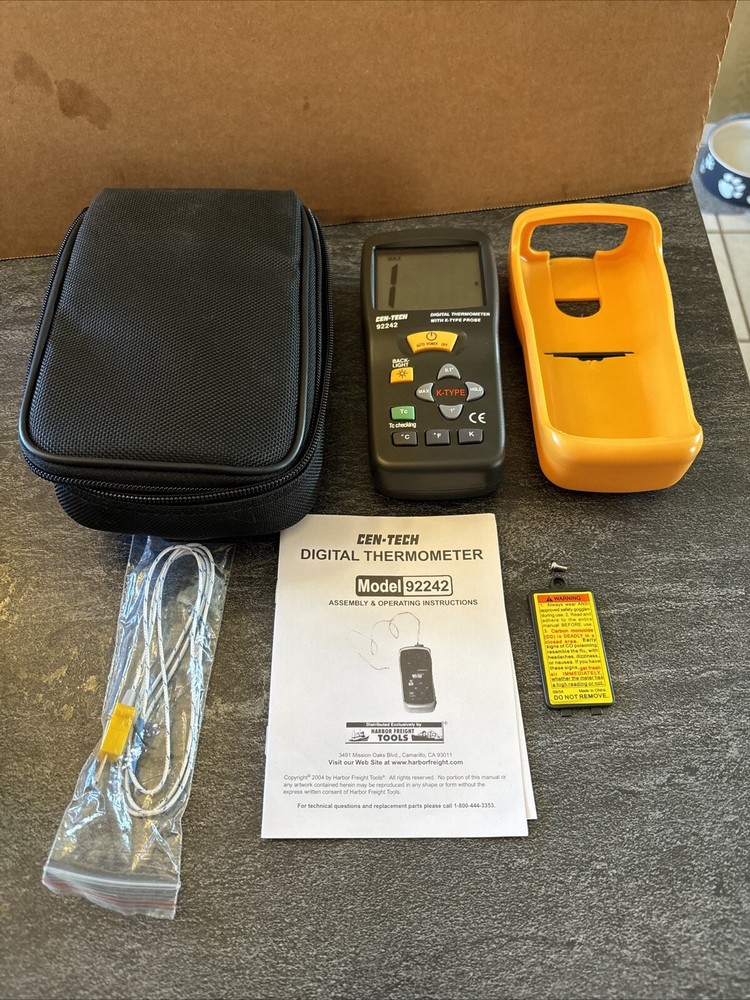 Cen-Tech 92242 Functional Digital Thermometer New #DD