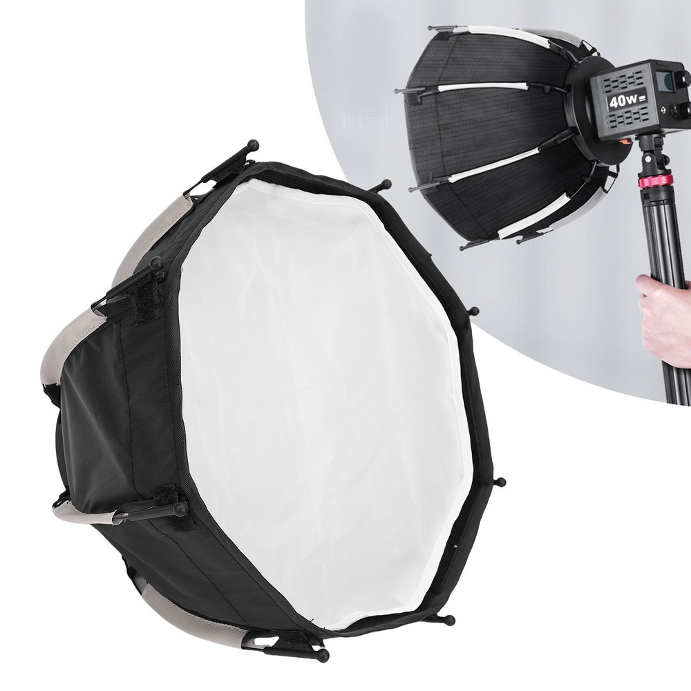 Portable Octagonal Softbox With Grid For Mount Fill Light GIPV