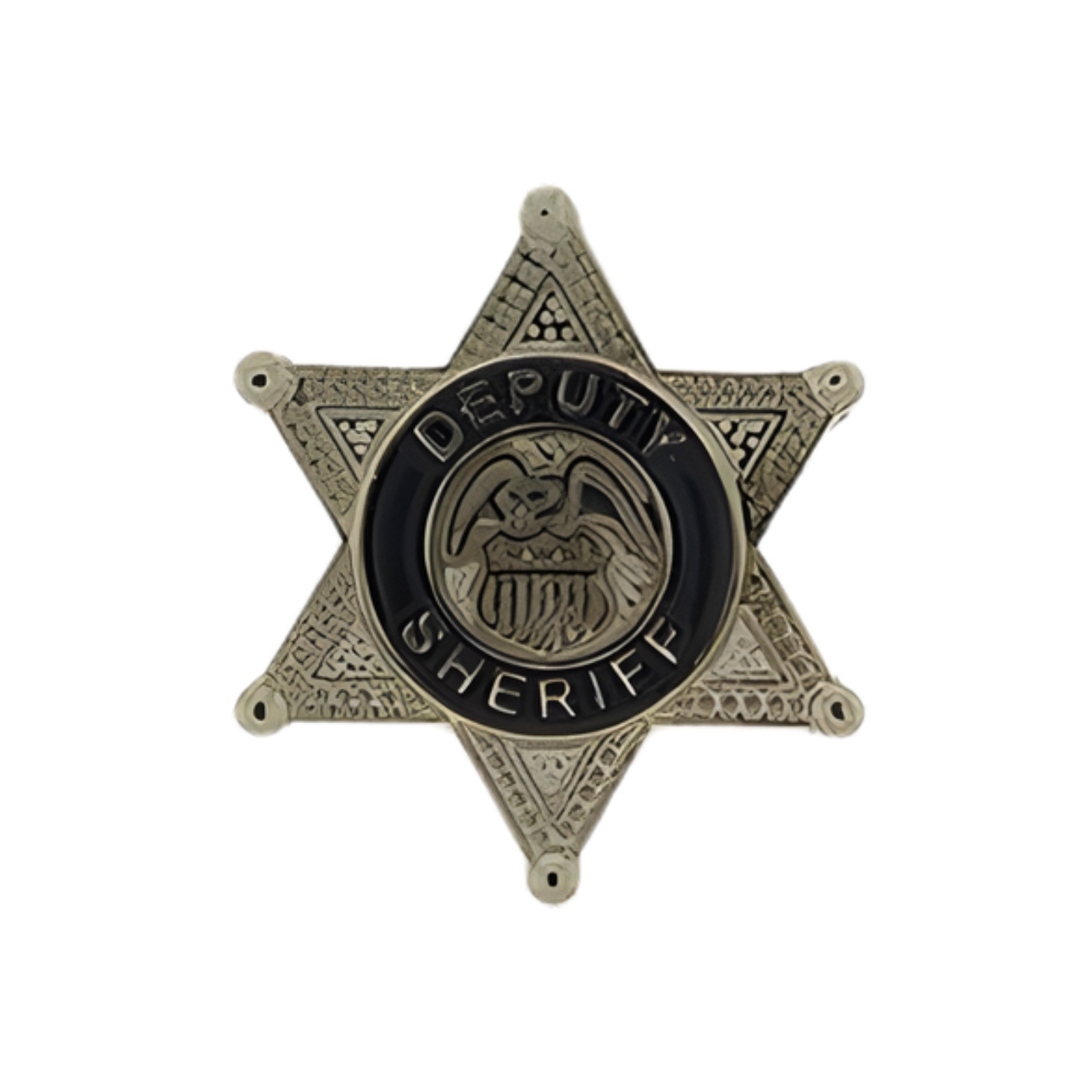 Deputy Sheriff Badge Commemorative Vintage US Genuine Metal Lapel Pin 1"