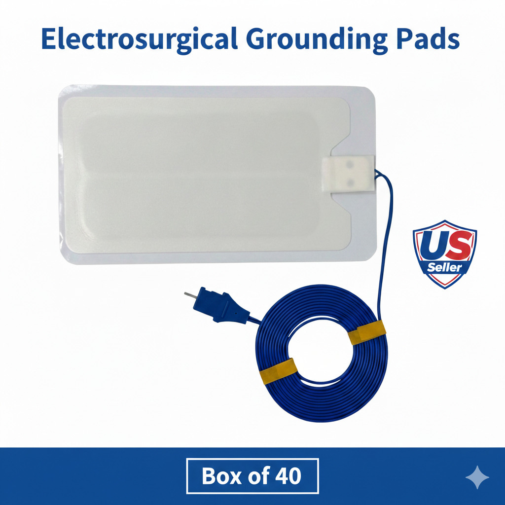 Electrosurgical Grounding Pads - Bovie Pad for Electrocautery Grounding - 40 PCS