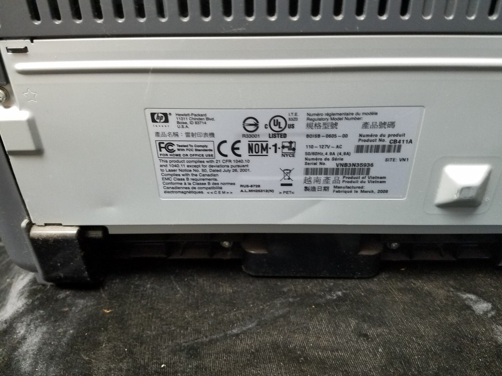 HP Hewlett Packard P1006 Computer Printer Not Working For Parts