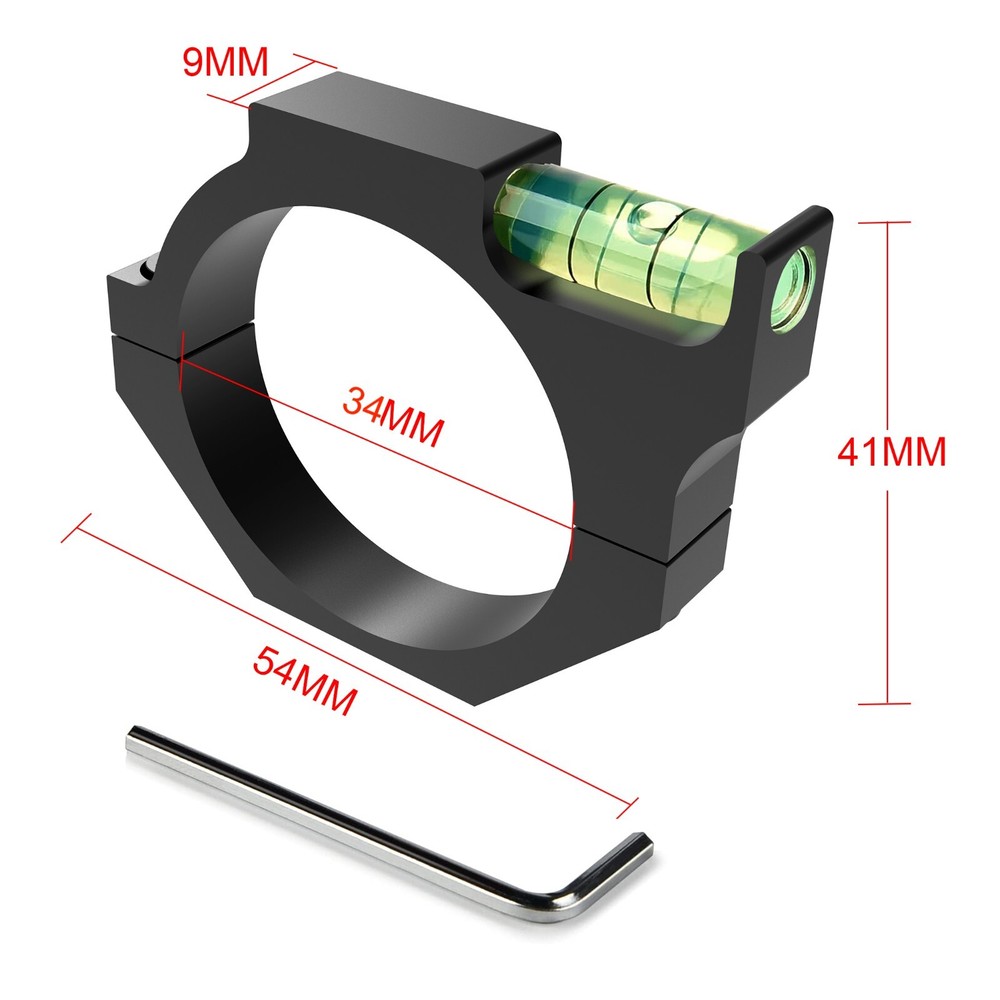 34mm Scope Leveling Kit: 34mm Bubble Level+Rail Mount Level+Circular level
