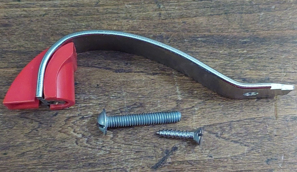 VTG Amerock Red Chrome Door Pull EO8215 NOS MCM Art Deco MULTIPLE AVAILABLE