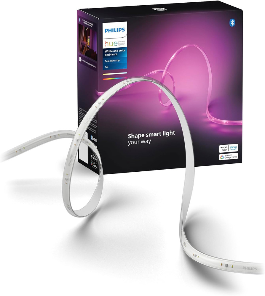 10 Ft Smart LED Lightstrip Kit - App Controlled, Works with Alexa & Google