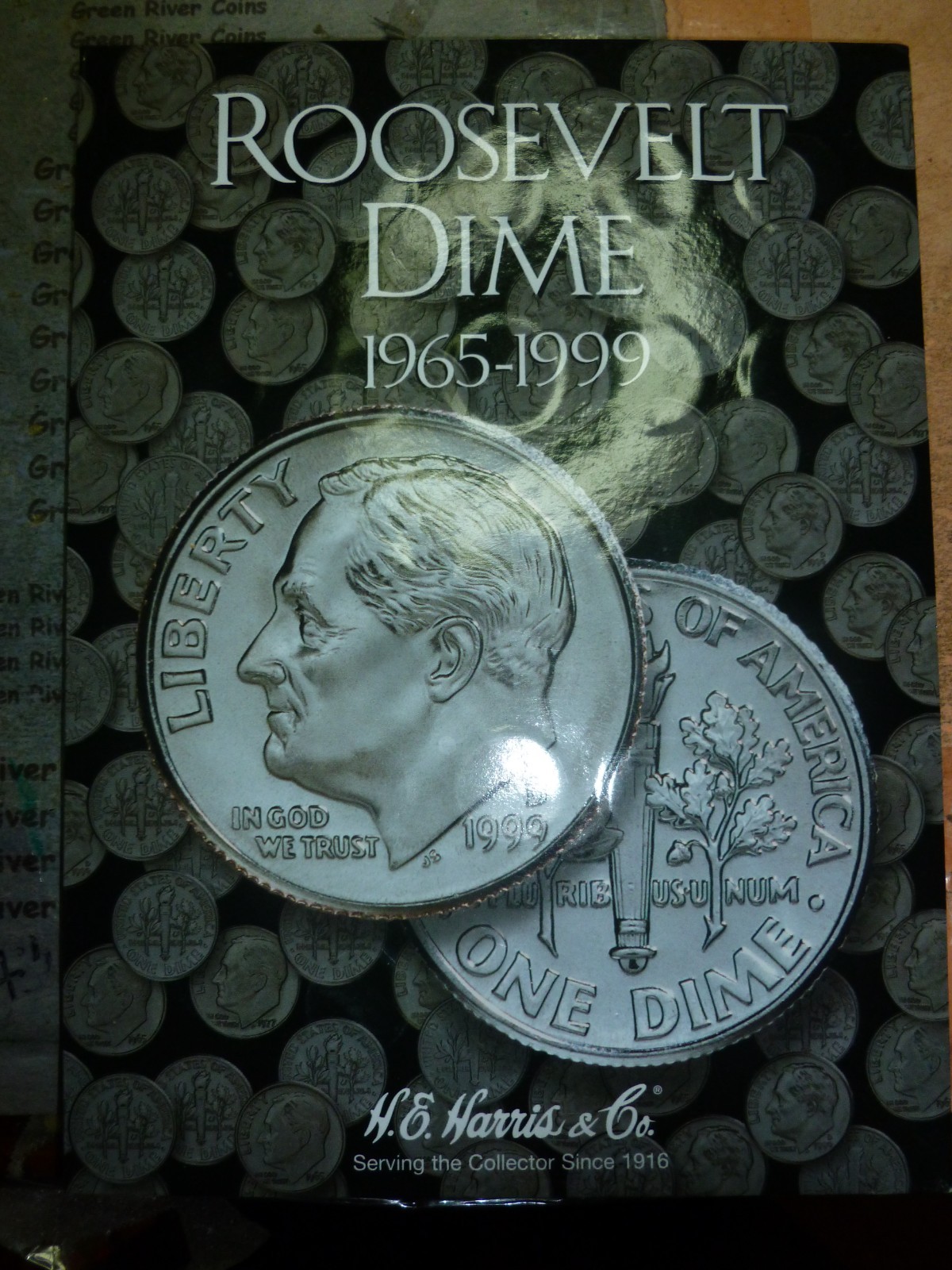 1965 to 1999 Roosevelt Dime Set coins. #F21-65 COMPLETE