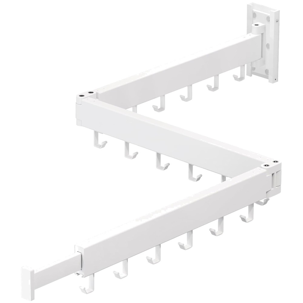 Aluminum Clothes Drying Rack, White, 220lb Capacity