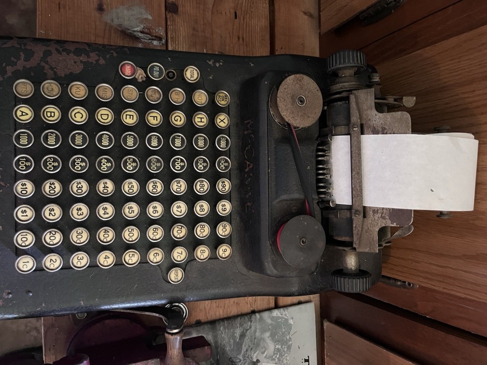 McCaskey 1920s Antique Cash Register Adding Machine