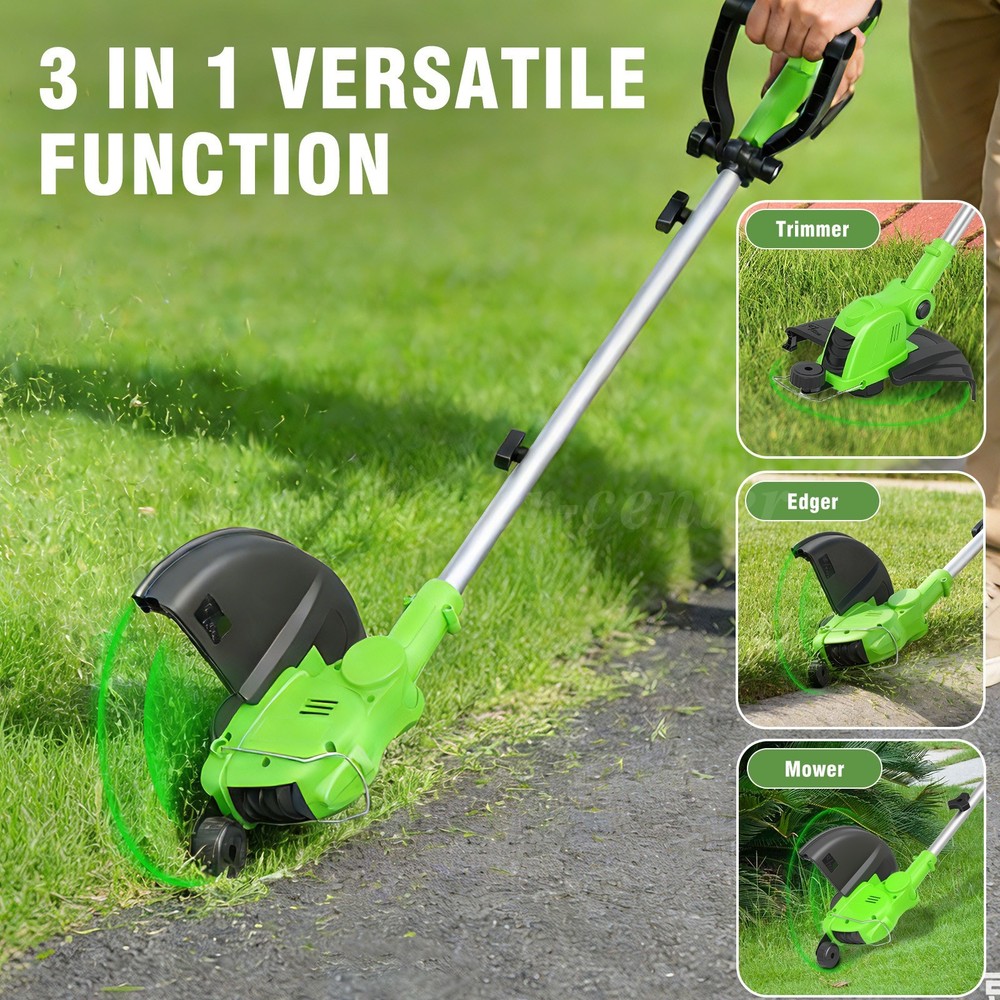 12" Cordless String Trimmer, 2000mAh Battery