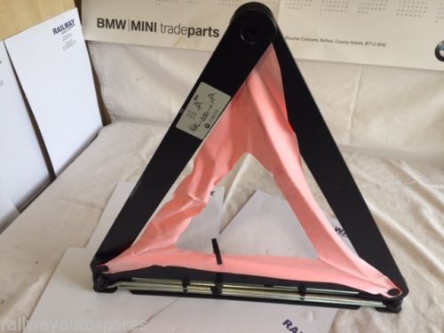 GENUINE BMW EMERGENCY SAFETY WARNING TRIANGLE E81 E87 E46 E60 1 3 5 7 SERIES ...