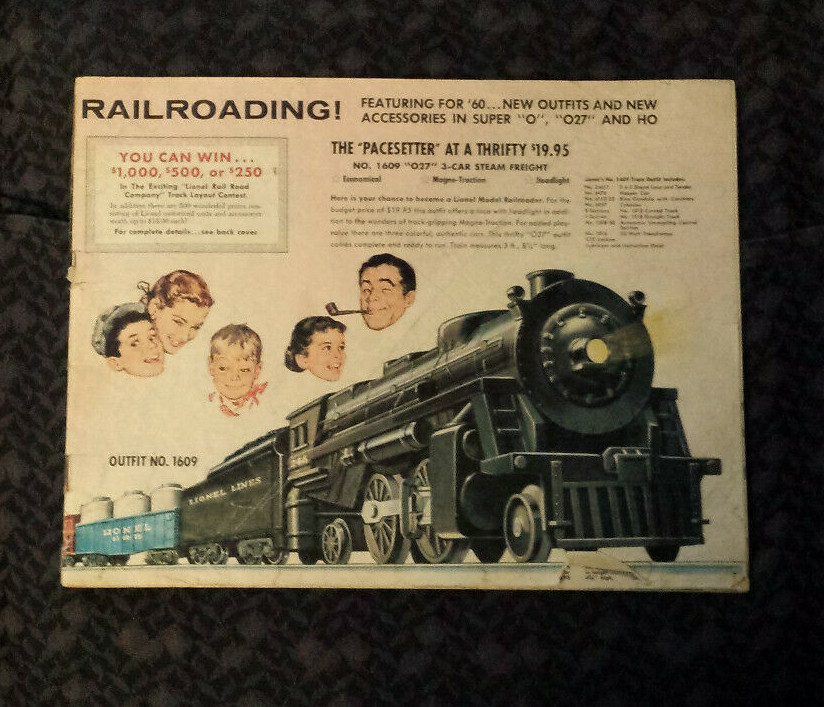 1960 LIONEL TRAINS CATALOG - missing cover