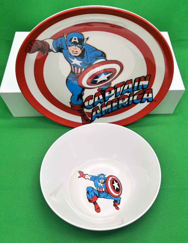 Captain America-Marvel Themed Children’s Dish 2 pc  Set