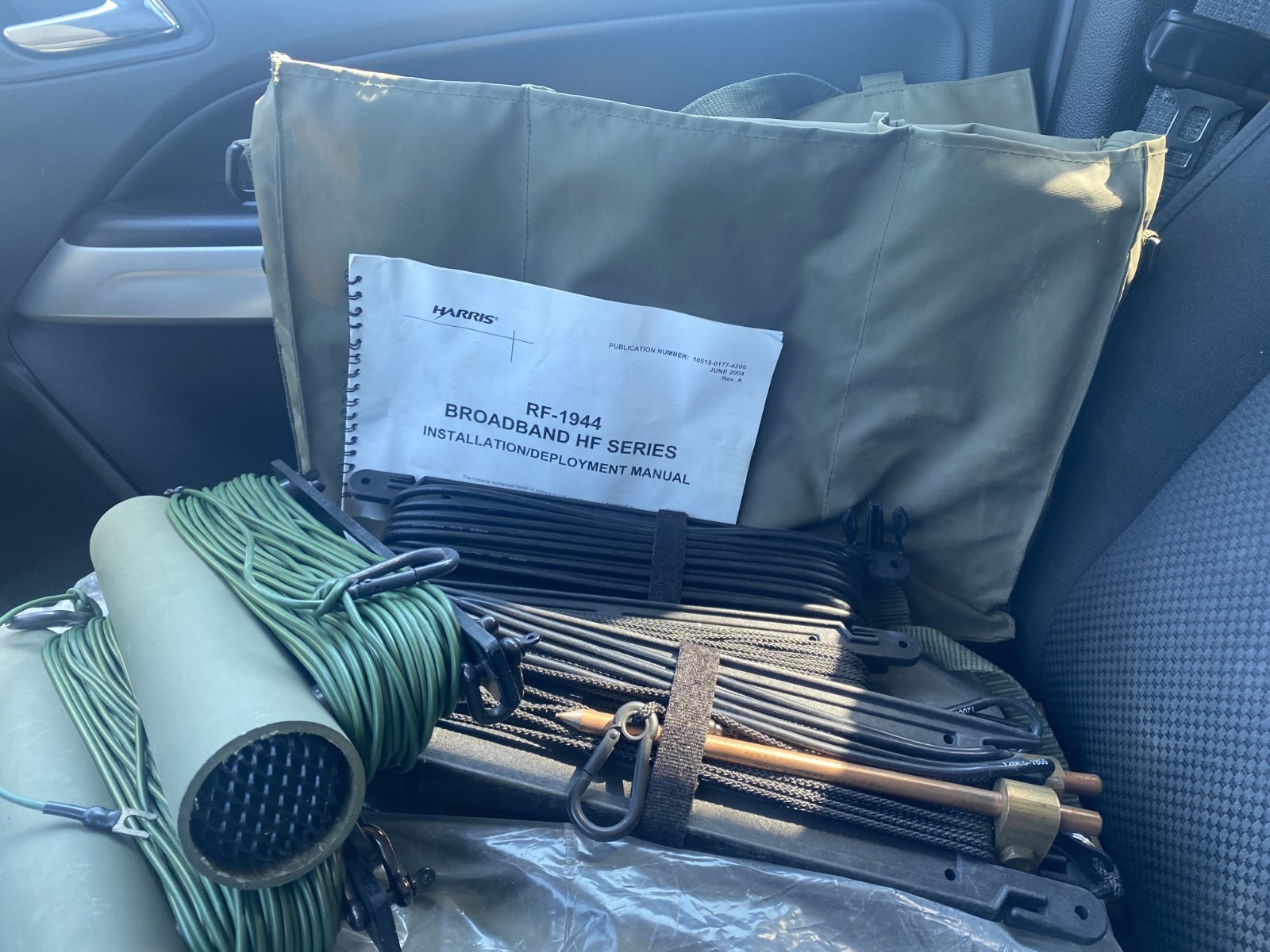 HARRIS RF-1944 BROADBAND INVERTED VEE HF ANTENNA 1.6-30MHZ 150 WATT NEW IN BAG