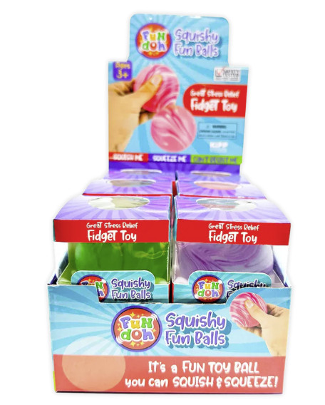 Fun Doh Squish and Squeeze Slow Release Squishy Fun Ball Toy