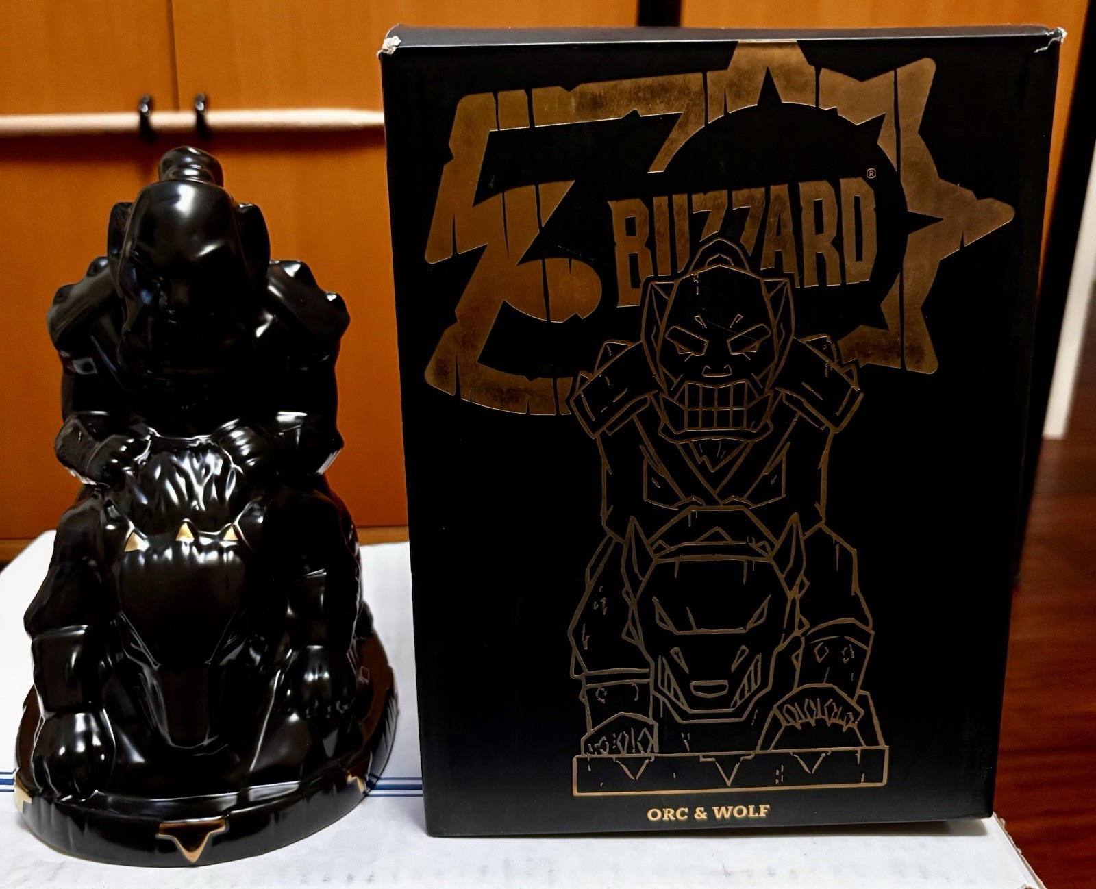 Blizzard 30th Anniversary World Of Warcraft Tiki Farm Tiki Mug Orc & Wolf