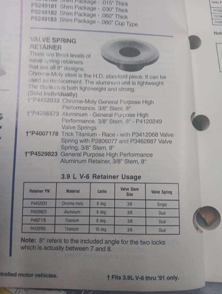 Mopar P4286573 Valve Spring Retainer