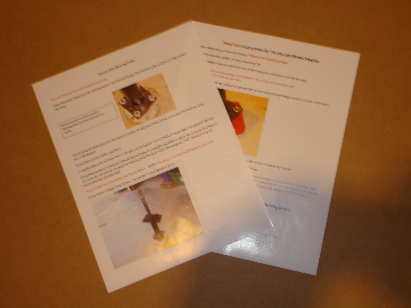 Rear Axle Bearing &Tone Ring tool Toyota 4Runner 84-02 Tundra 00-06 Tacoma 95-04