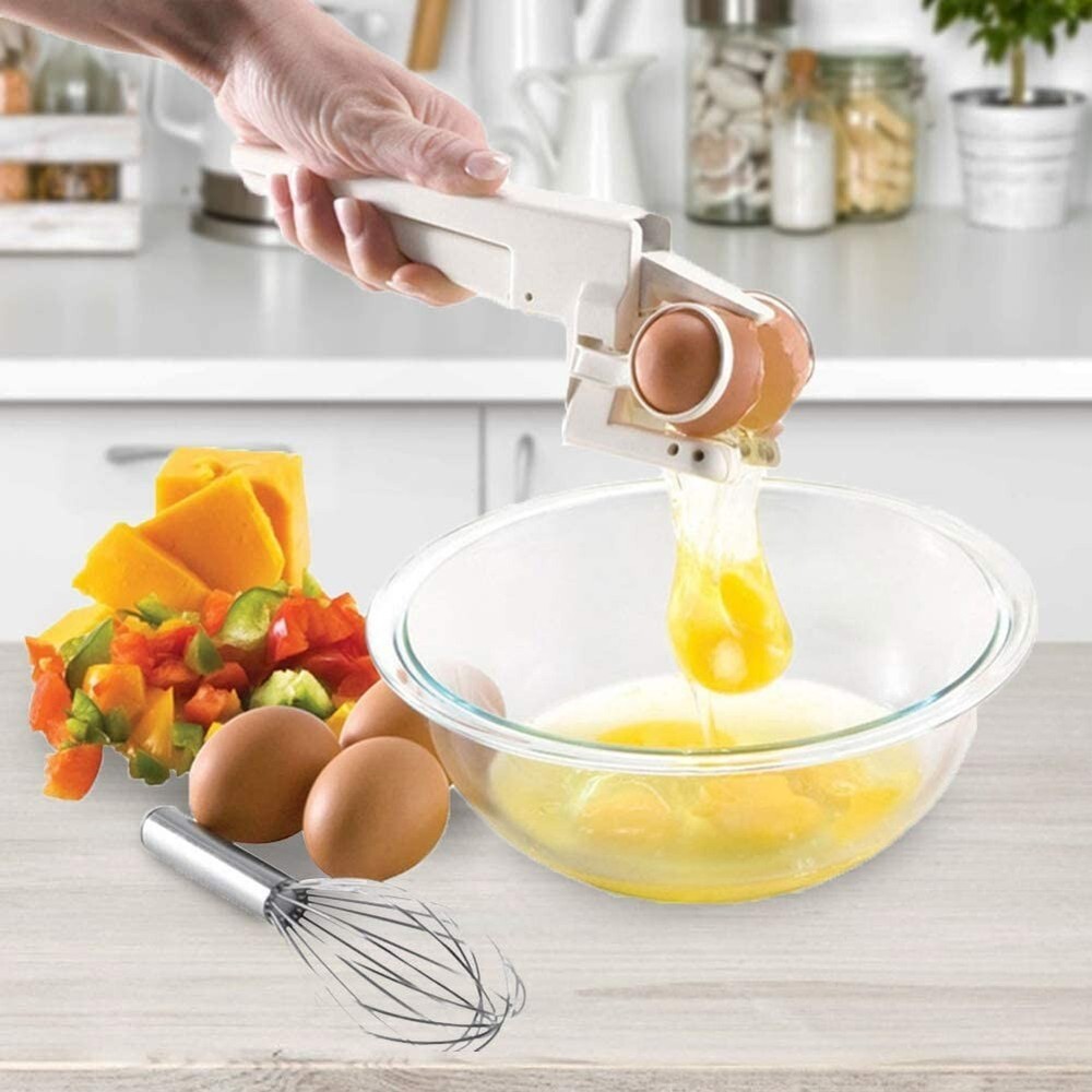 EZCracker Handheld Egg Cracker & Yolk Separator Kitchen Tool As Seen On TV EMSON