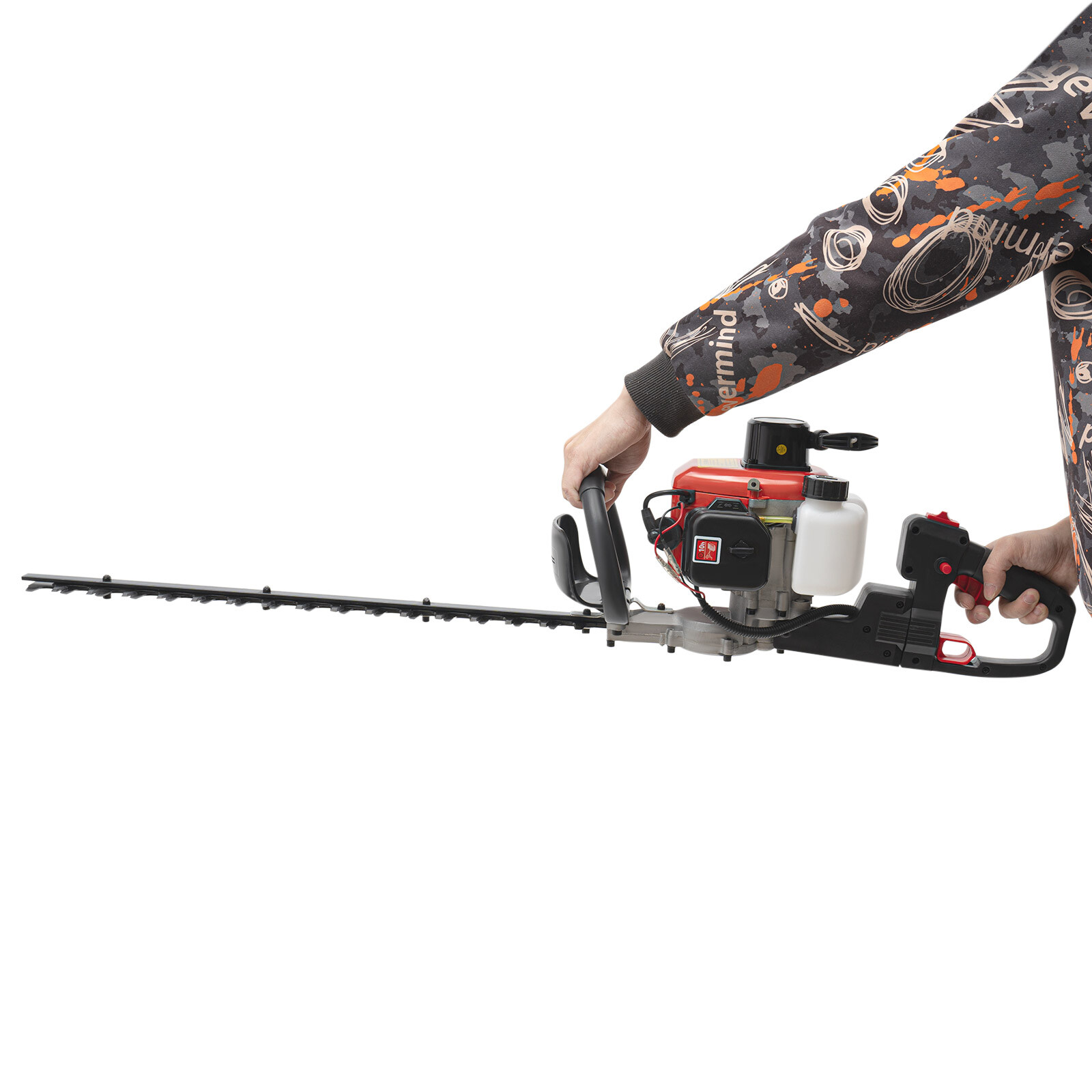 Gas Hedge Trimmer 22.5cc 2 Stroke Gas Powered Dual Sided Hedge Trimmer 650w