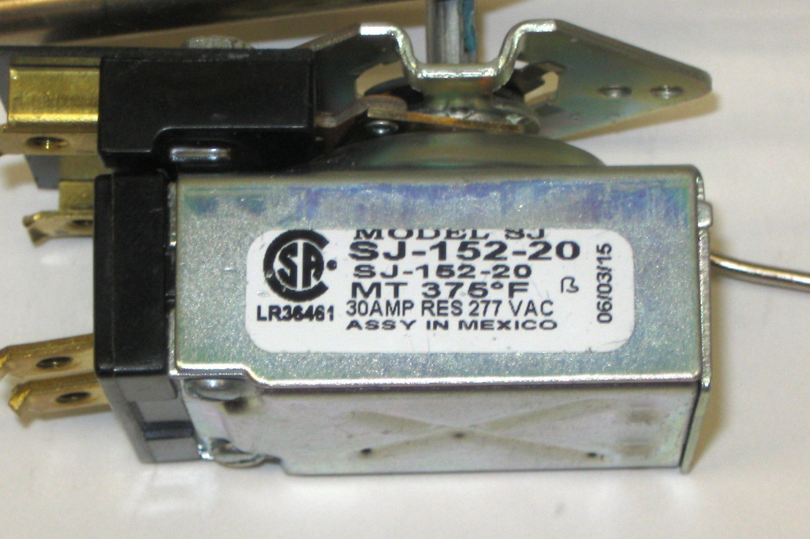 SJ-152-20 Robertshaw Commercial Fryer Thermostat for 46-1011 Star 2T-30133