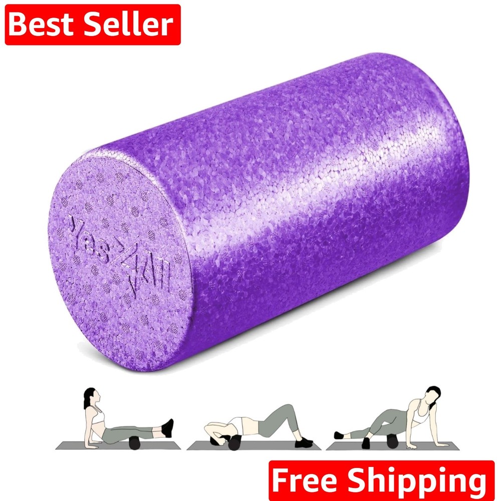 High-Density EPP Round Back Roller Foam, Exercise Foam Roller for Yoga, Pilat...