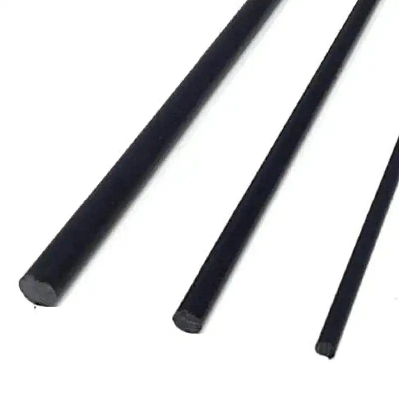 BLACK Paper Micarta- Solid Round Rod- Various Sizes- 1pc