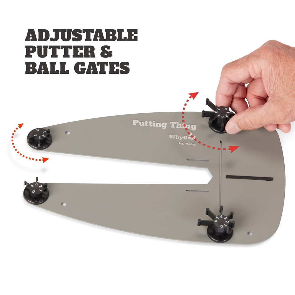 WHYGOLF Putting Thing - Perfect Your Putting Stroke with Adjustable Putting G...