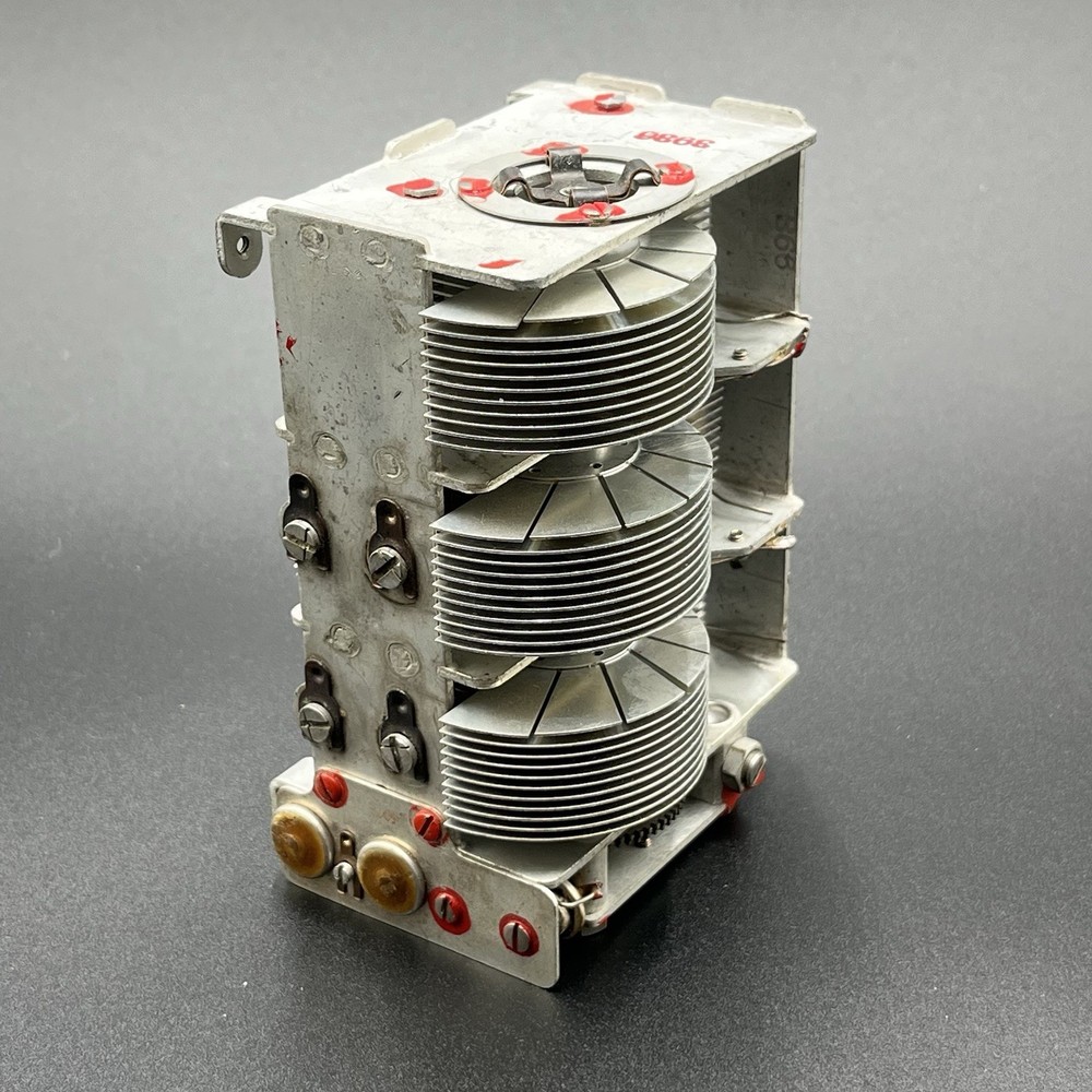 Vintage Multi-Gang Variable Capacitor Tuning Unit Radio Untested