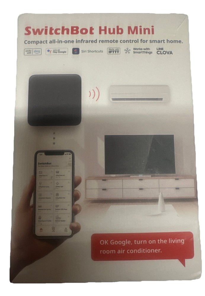 SwitchBot Hub Mini Smart Remote Home Control IR Link Black