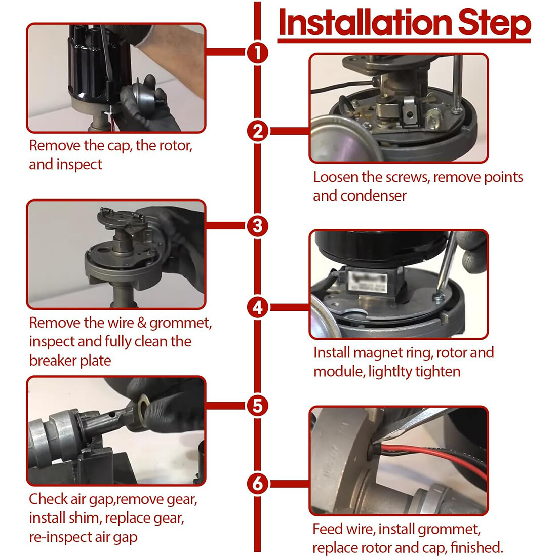 For Pertronix 1181 Ignitor Electronic Ignition Conversion Kit Delco 8 Cylinder