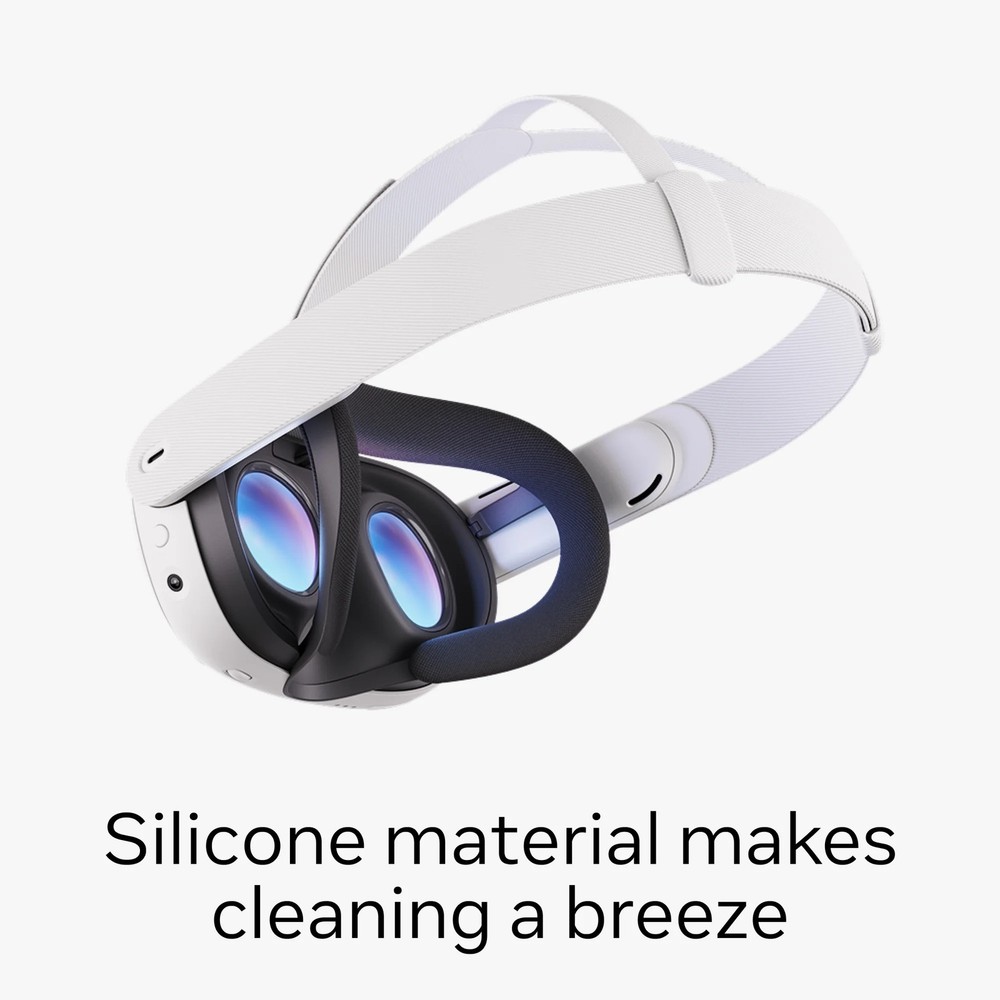Open Facial Interface for VR Headset, Increases Comfort
