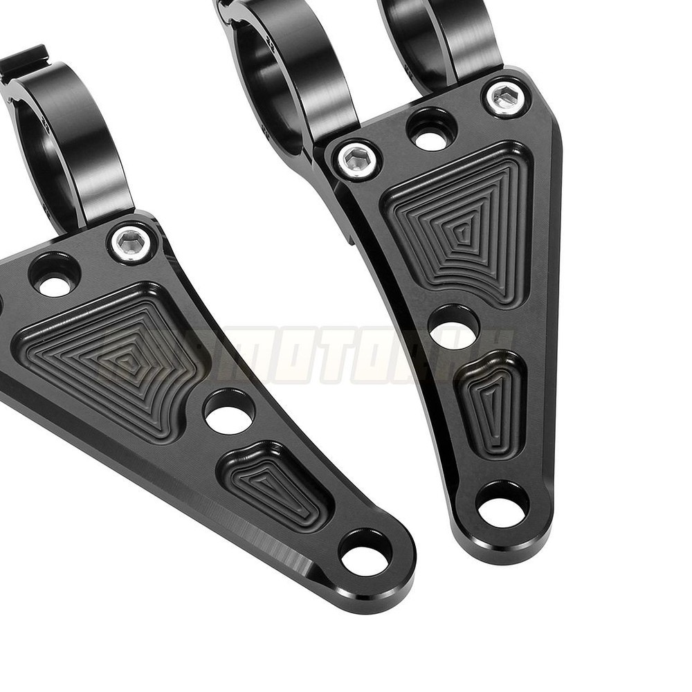 Motorcycle Headlight Mount Bracket Fork Ear Head Lamp Holder Adapter 49mm