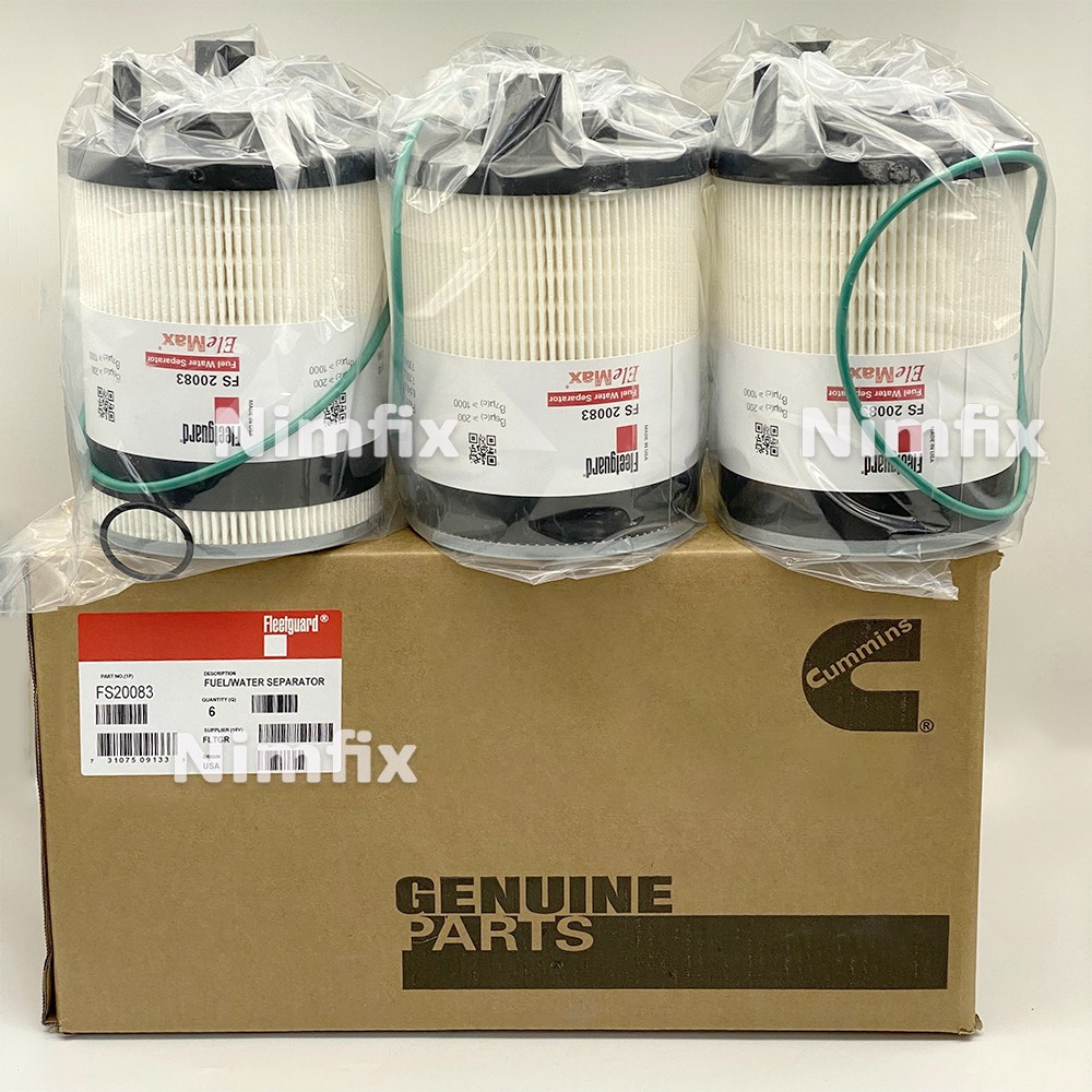 6Pcs Fuel Water Separator FS20083 Filter For Cummins ISX DD13 DD15 DD16 NEW