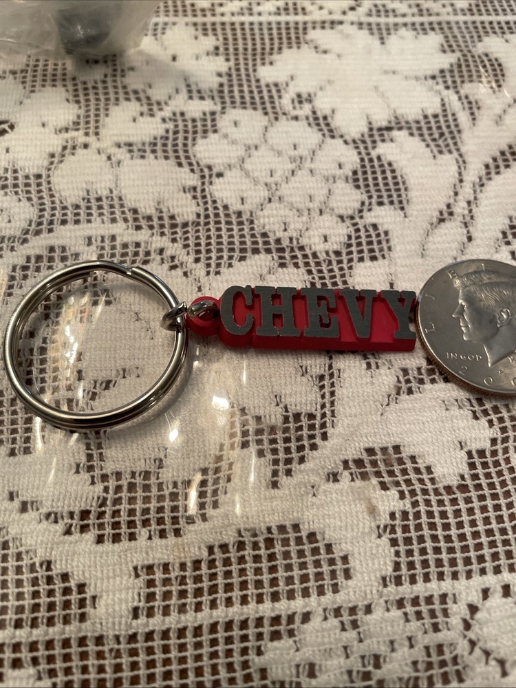 Vintage NOS Chevy Metal Key Ring