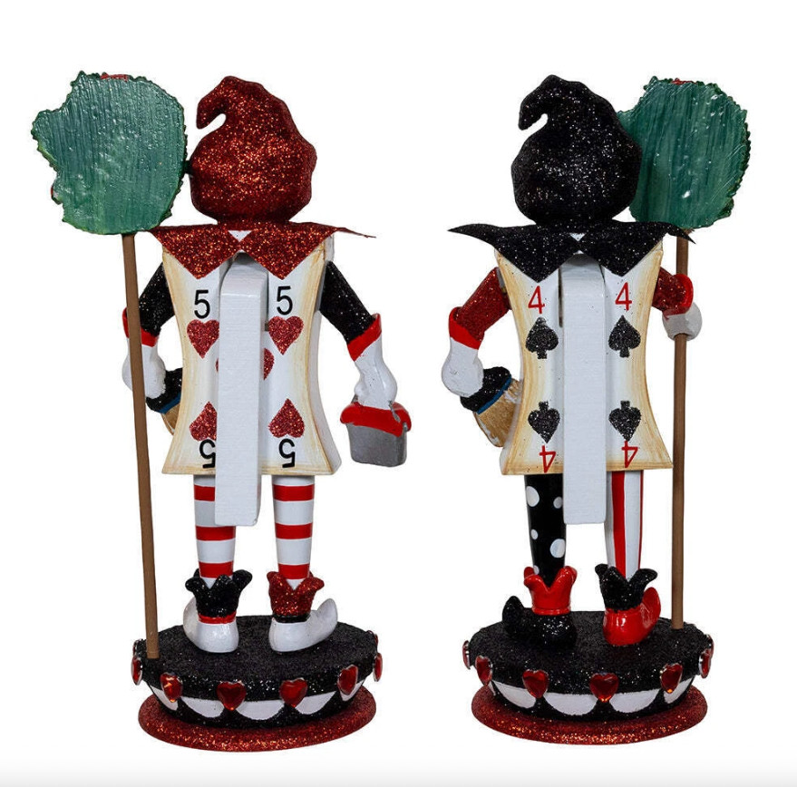 Hollywood Card Soldier Nutcracker 8" Set of 2