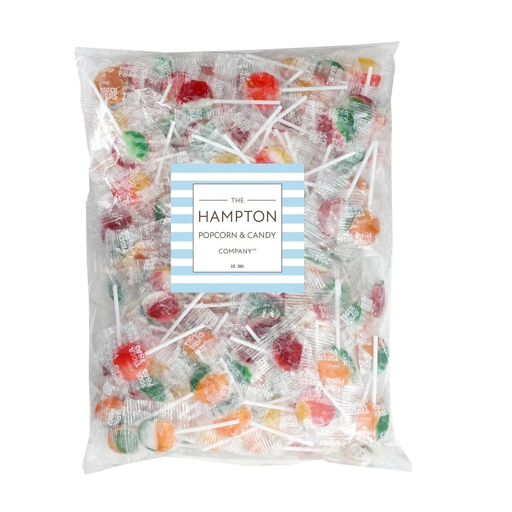TigerPops lollipops, 2 Pound Bulk Candy (Approx. 75 pcs.), Individually Wrapped