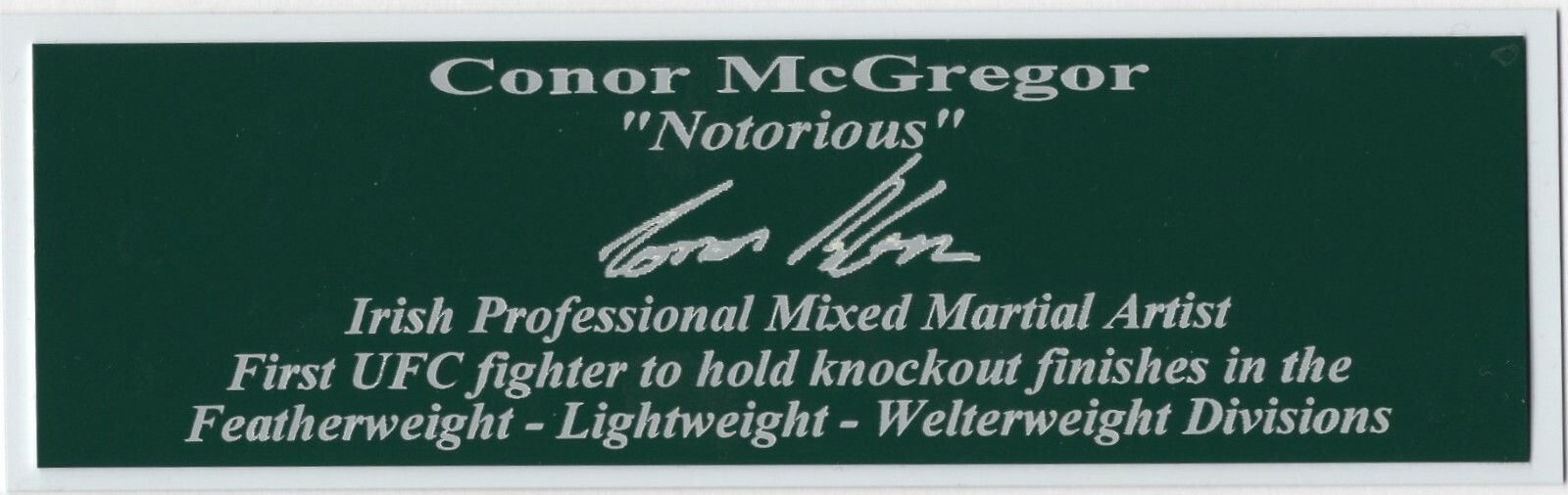 Tom Brady Autograph Nameplate Tampa Bay Buccaneers Super Bowl MVP Retirement NEW