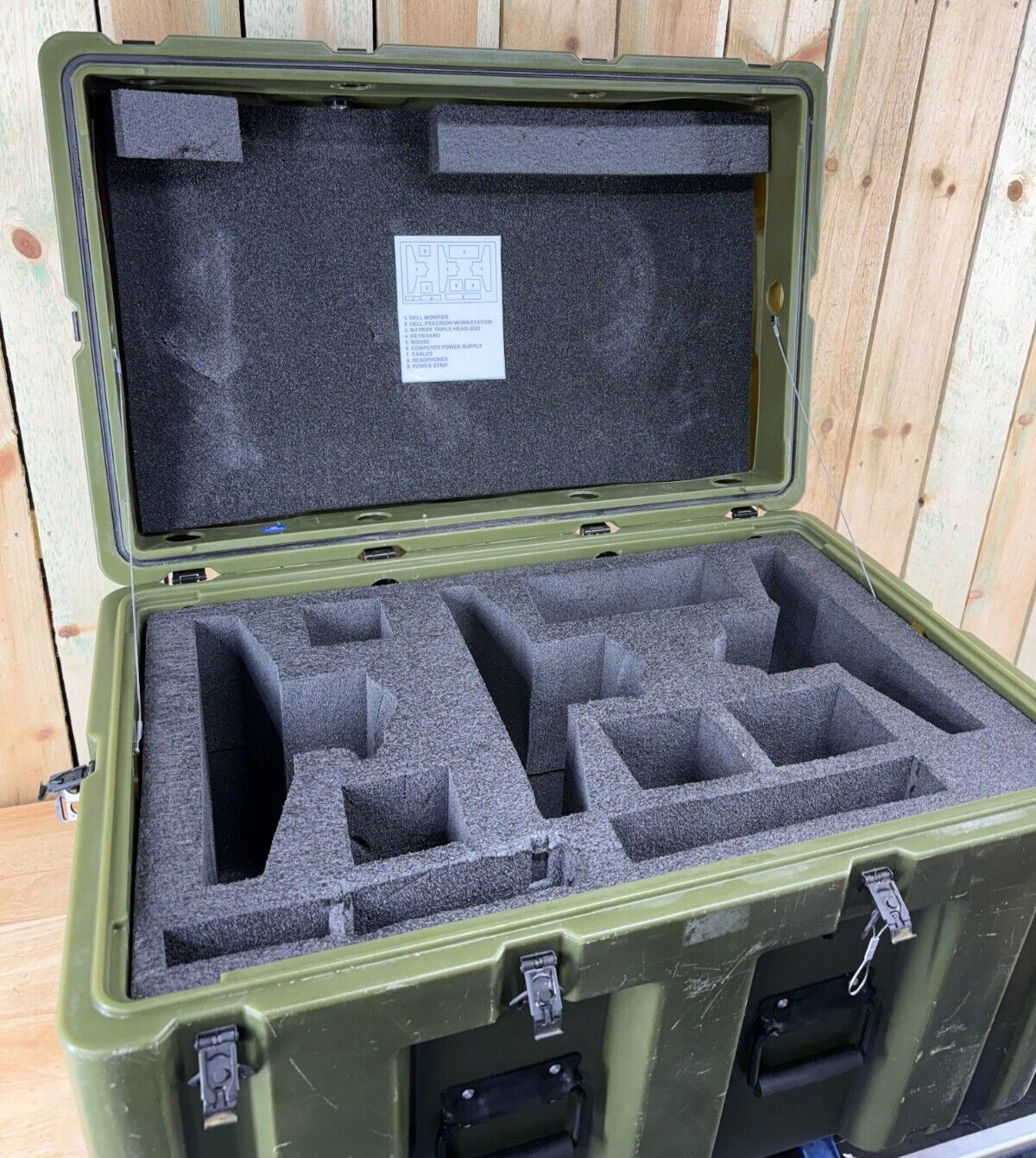 PSI Footlocker Green Case 32"X20.5"X21.5" Military (Hardigg) Waterproof