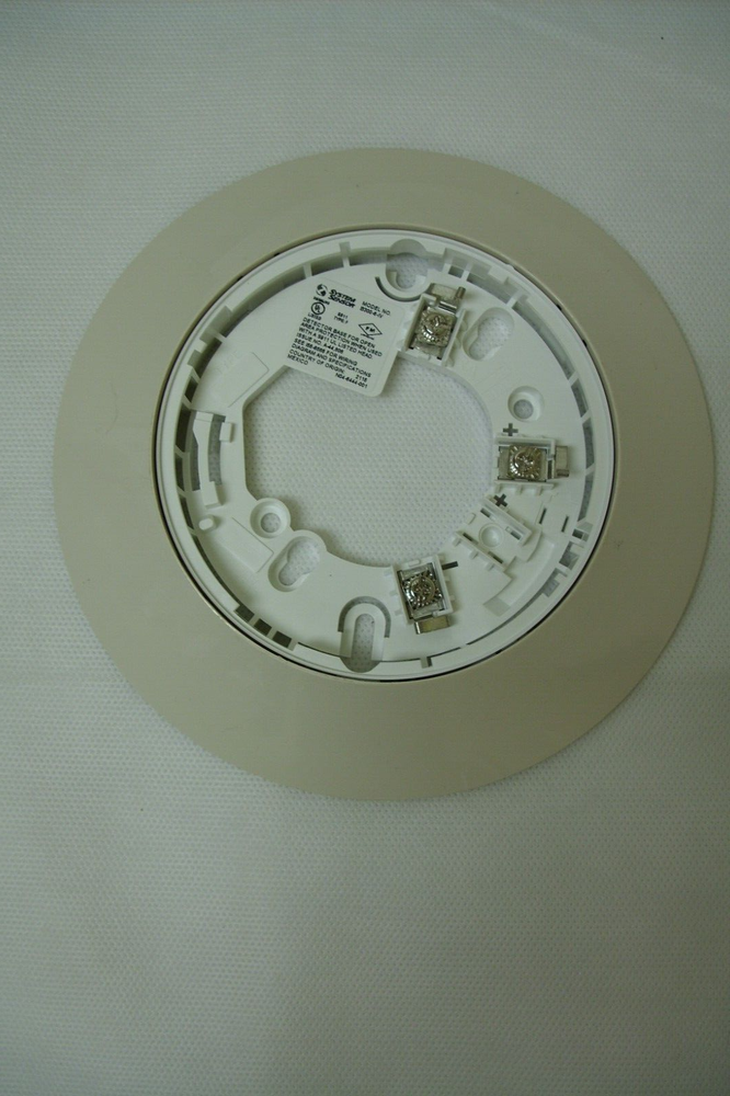 System Sensor B300-6-IV ~ 6" Detector Base Low-Profile Standard Flanged - Ivory