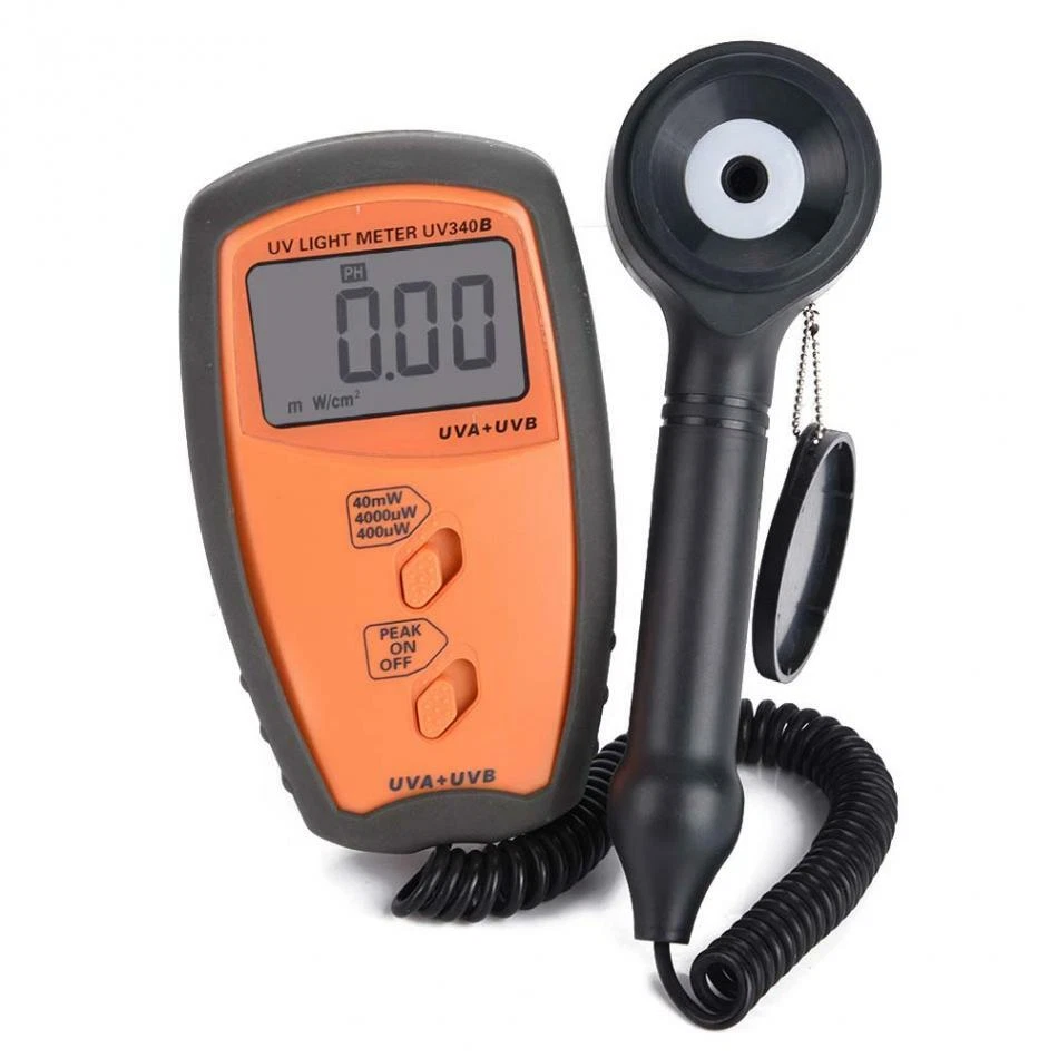 UVA UVB Meter UV Light Meter Radiometer Intensity Measurement Tester 0~40mW/c㎡