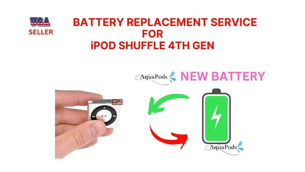 Battery  Replacement Service for iPod Shuffle 4th Generation-I’ll fix it