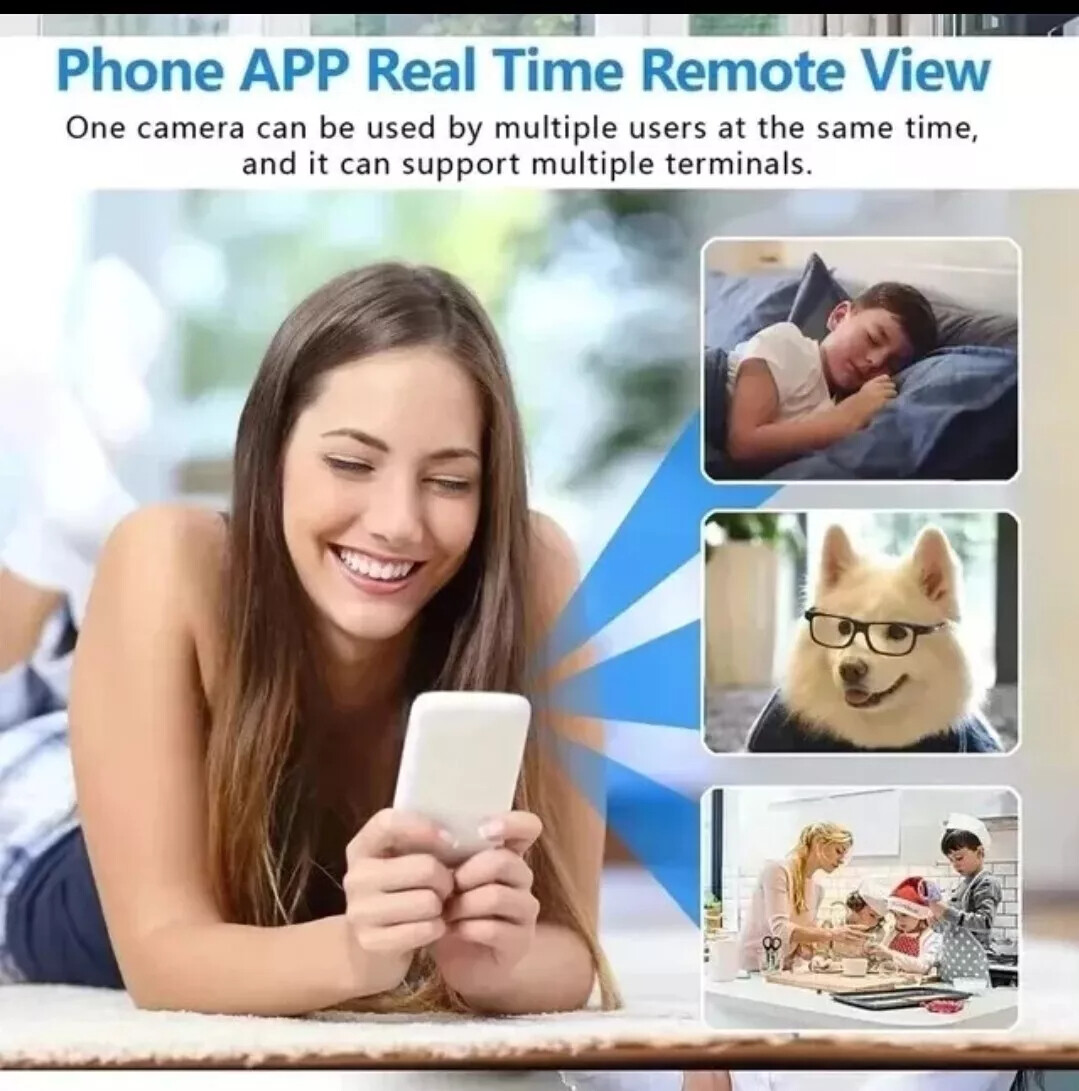 Mini Wireless S-py Camera Wifi IP Home Security 1080P HD Night Vision Camera