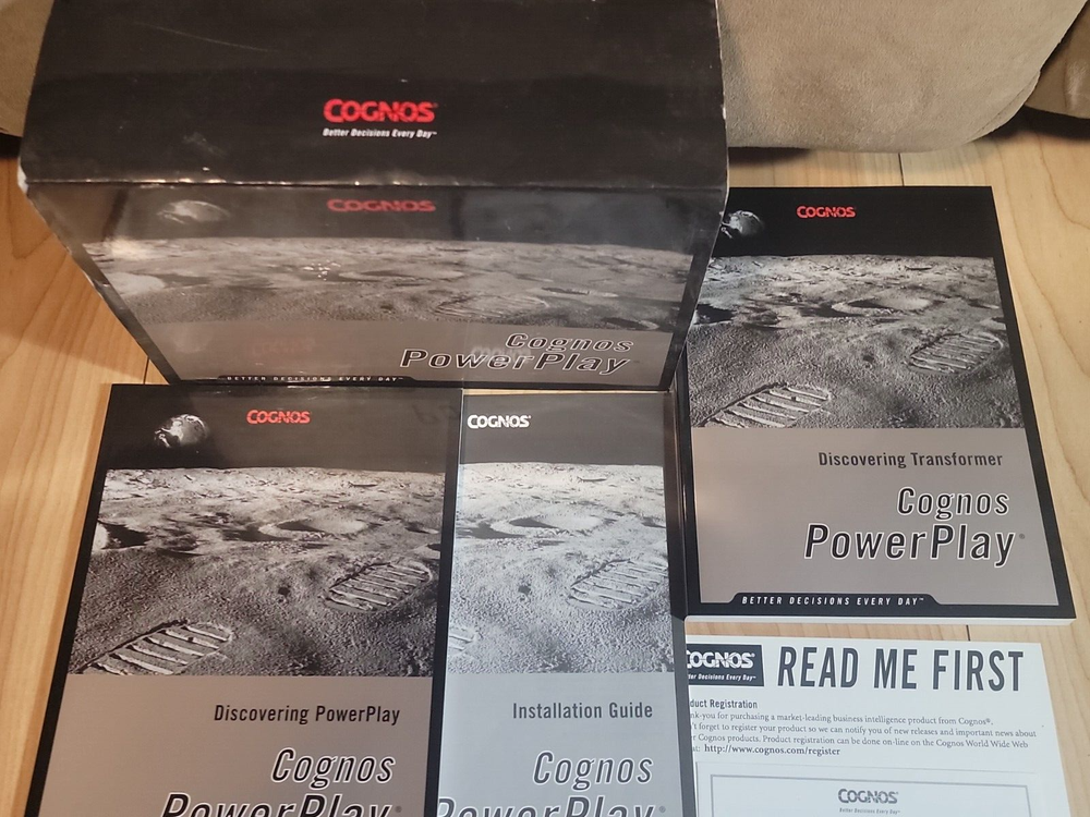 Cognos PowerPlay 6.0 Analytic Data Visualization Manual CD IBM Software NEW READ