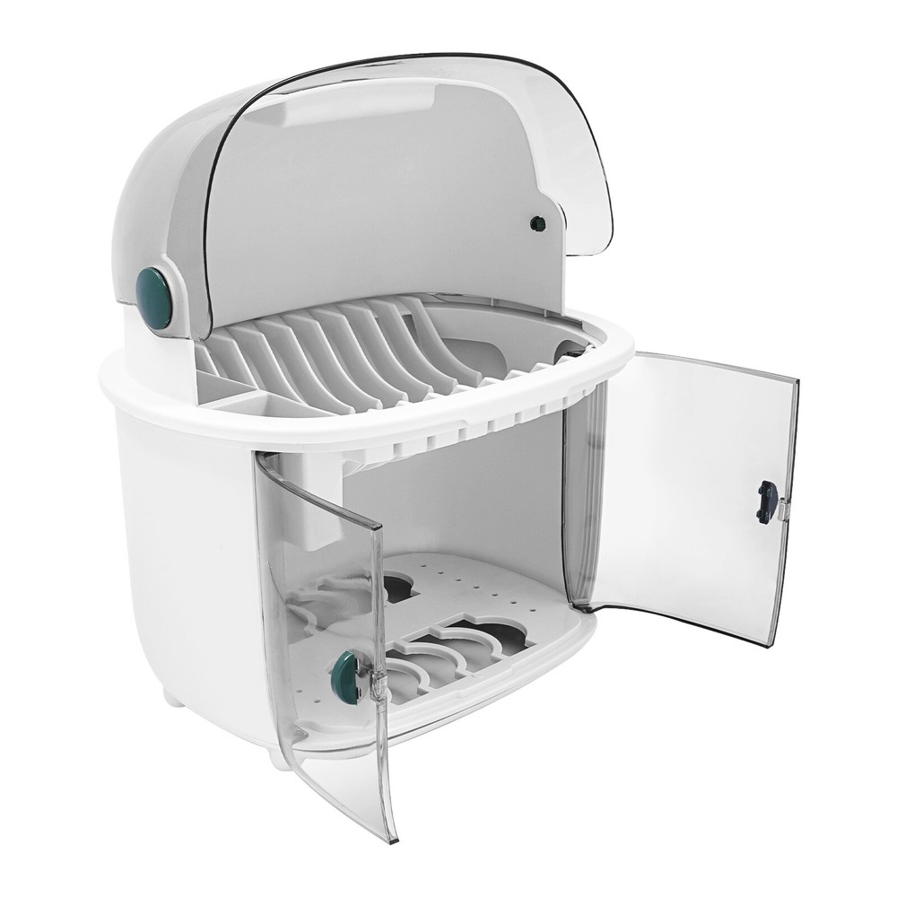 2 Tier Plastic Drying Rack for Kitchen, Dish Drying Rack 2-tier Dish Drying Rack