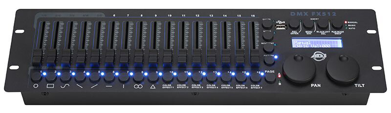 American DJ ADJ DMX FX512 19" 512 channels DMX Lighting Controller Console